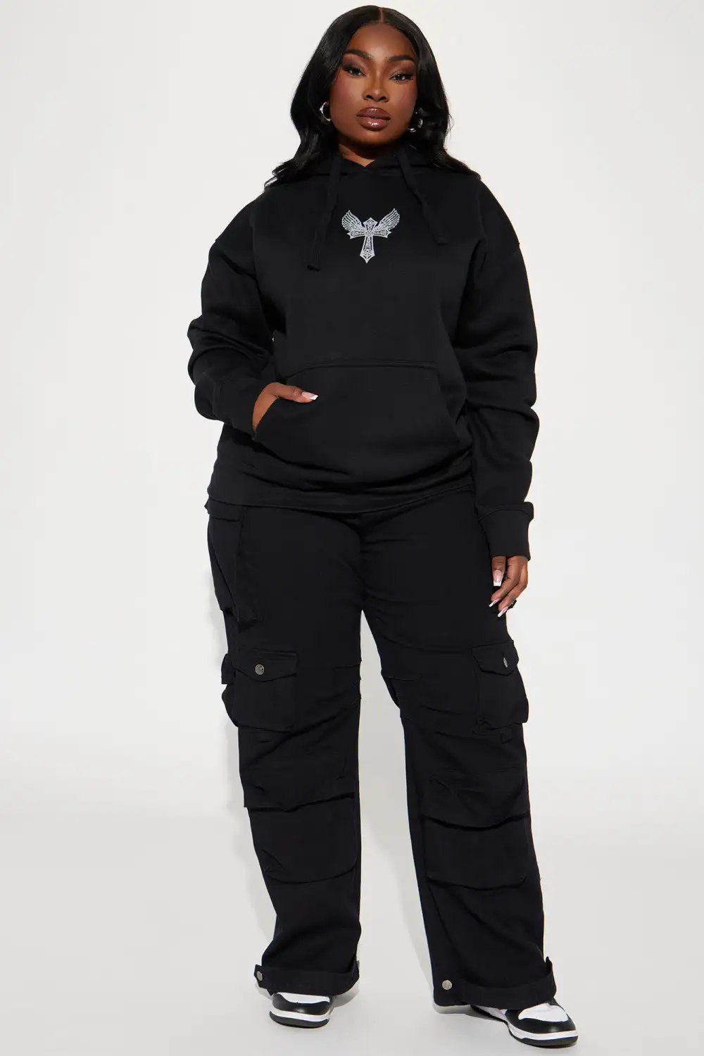 Humble Beginnings Washed Hoodie - Black