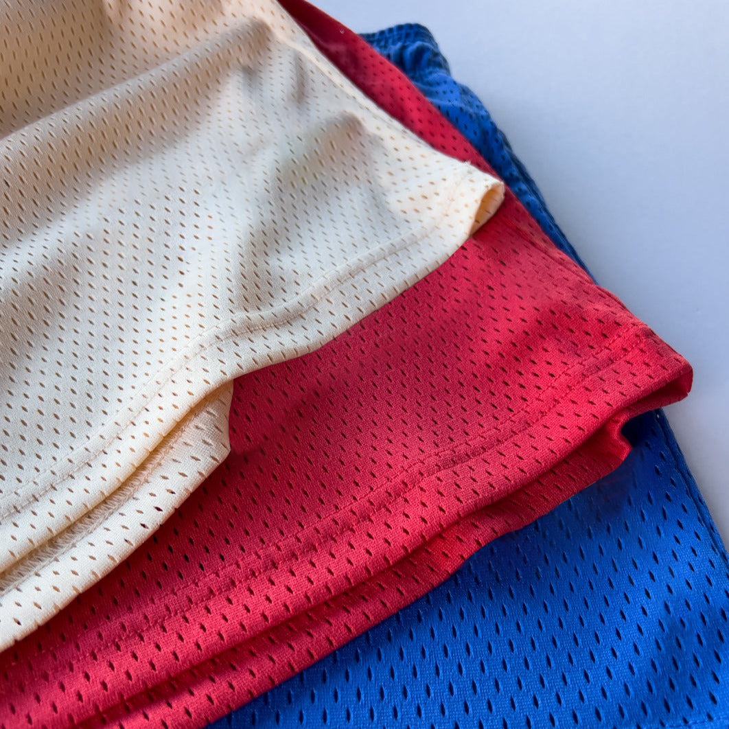 VENTED MESH SHORTS MEDIEVAL - RED / WHITE