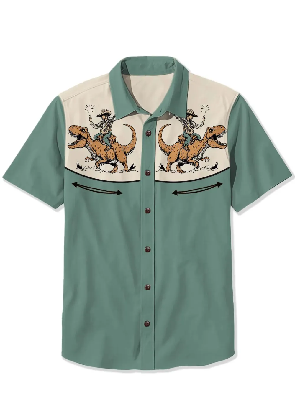 Western Dinosaur Cowboy Shirt