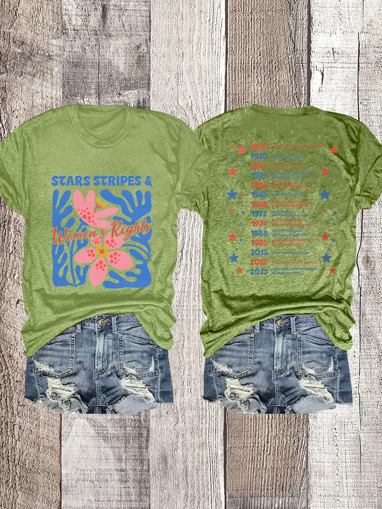Woman'S Rights Crew Neck Short Sleeve T-Shirt