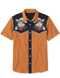 Western Smoking Cowcat Shirt