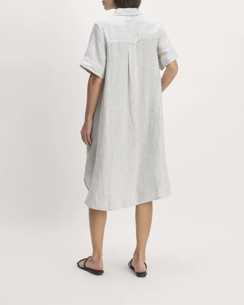 Short Sleeve Dress in Linen