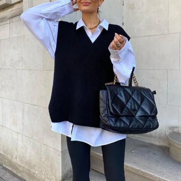 Knit Oversized Vest