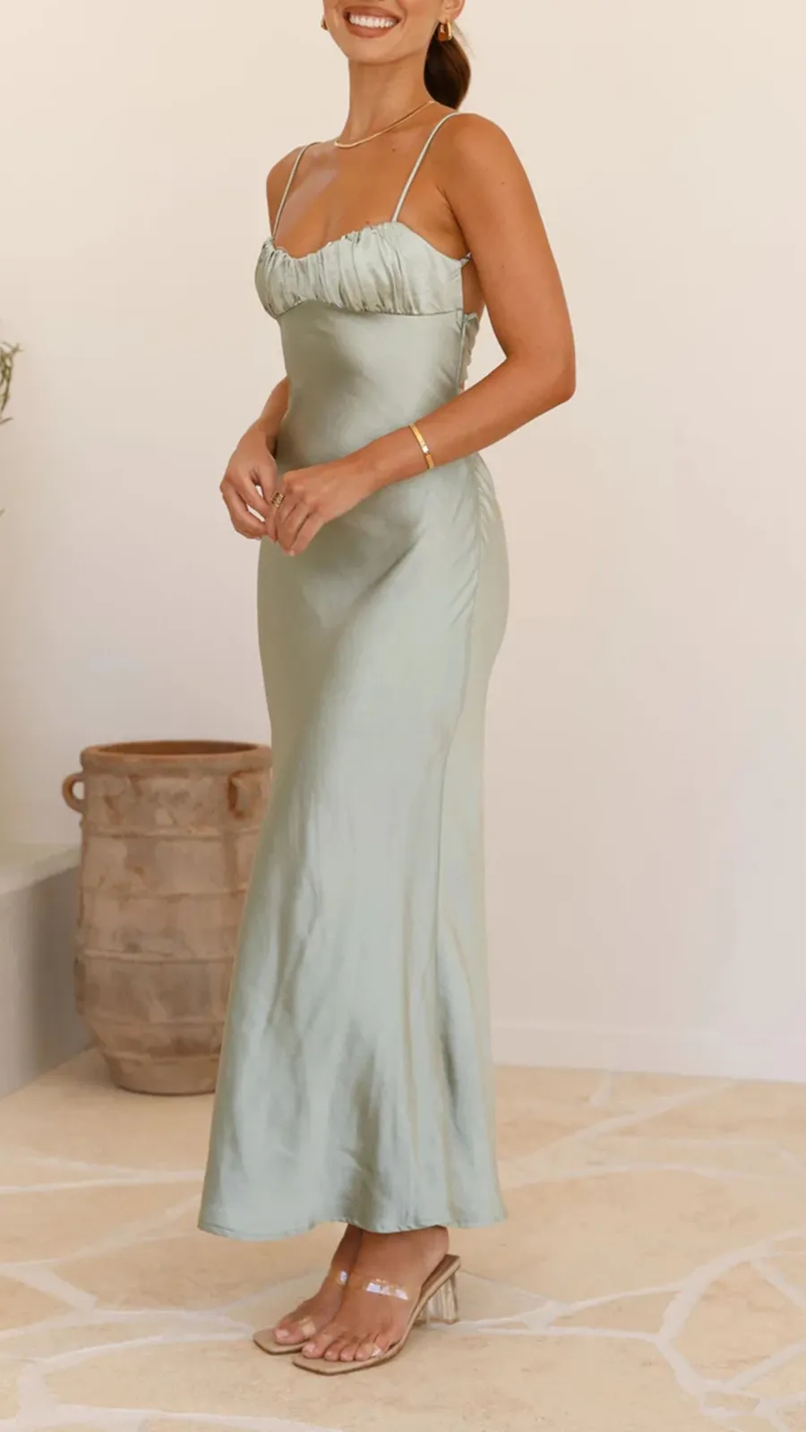 Open Back Sexy Maxi Dress