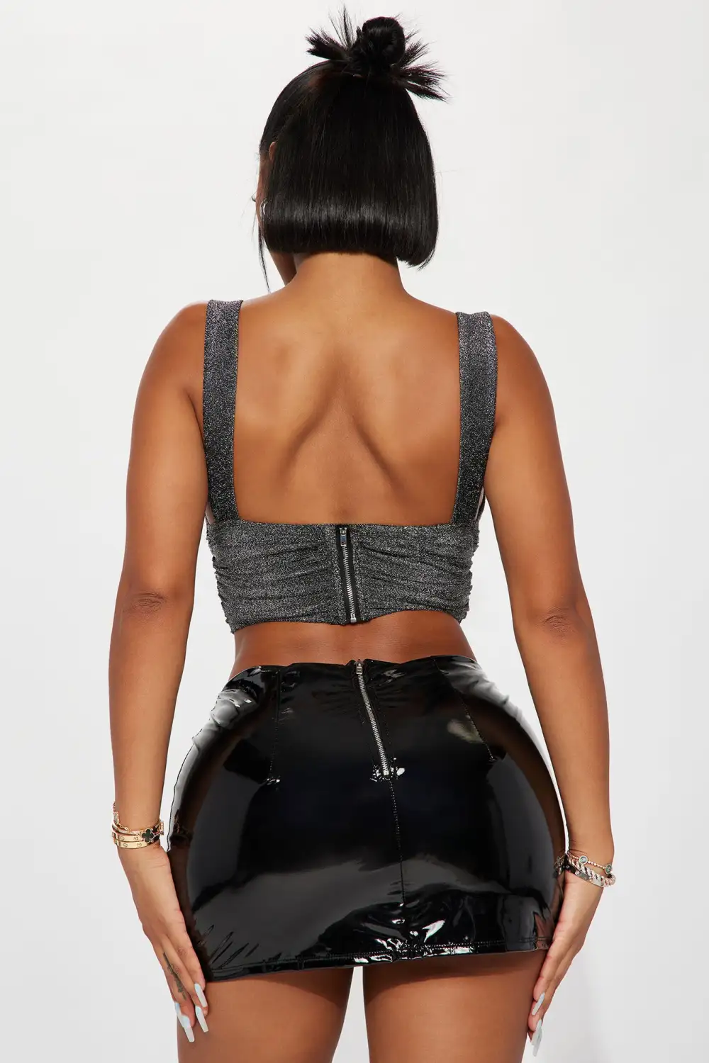 Genesis Corset Top - Silver