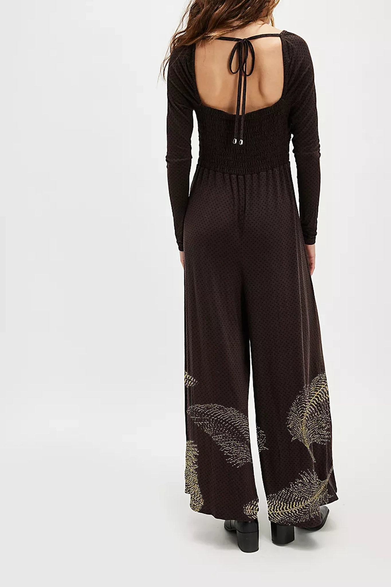 Long Sleeve Wide Leg Jumpsuit