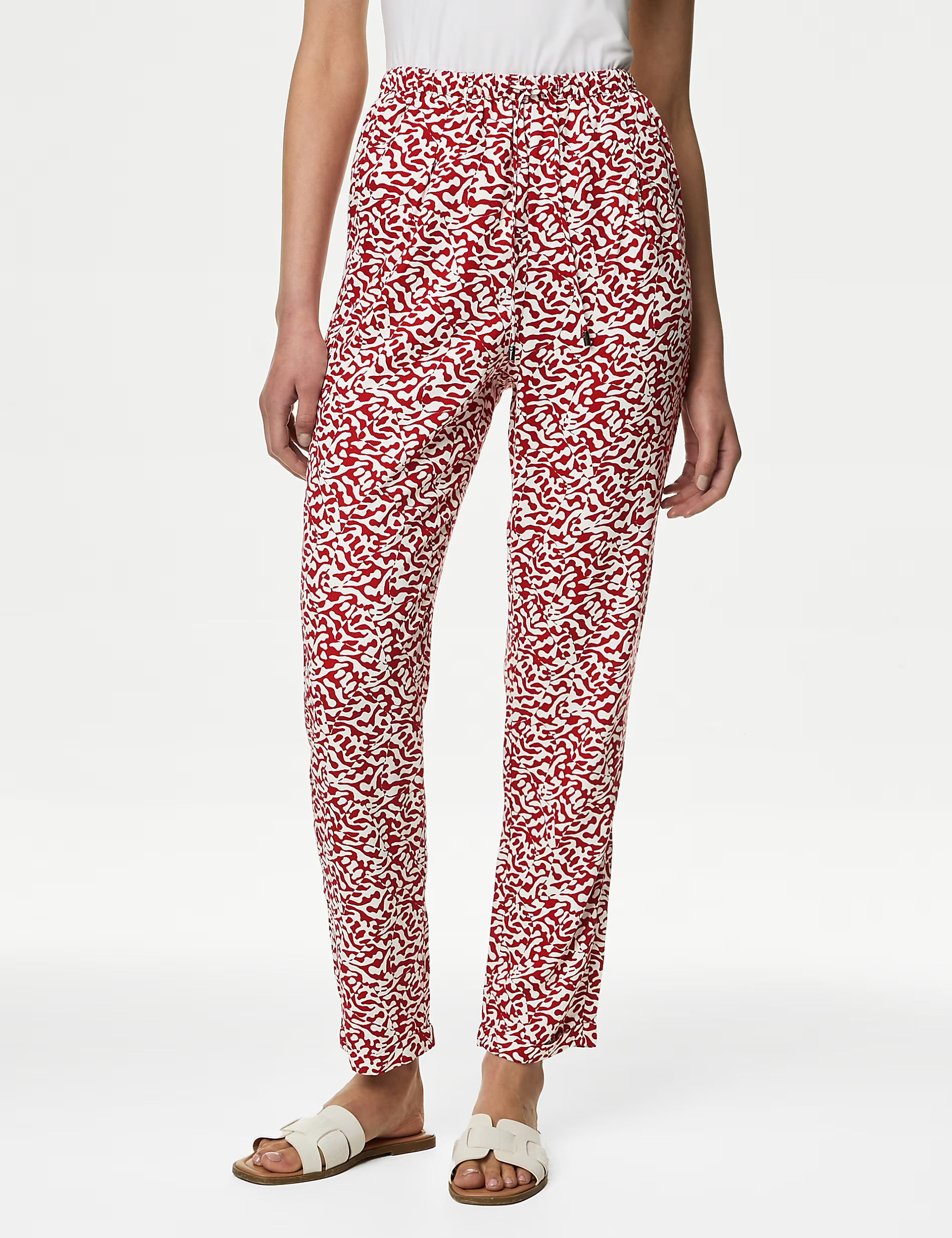 Womens Casual Tapered Trousers