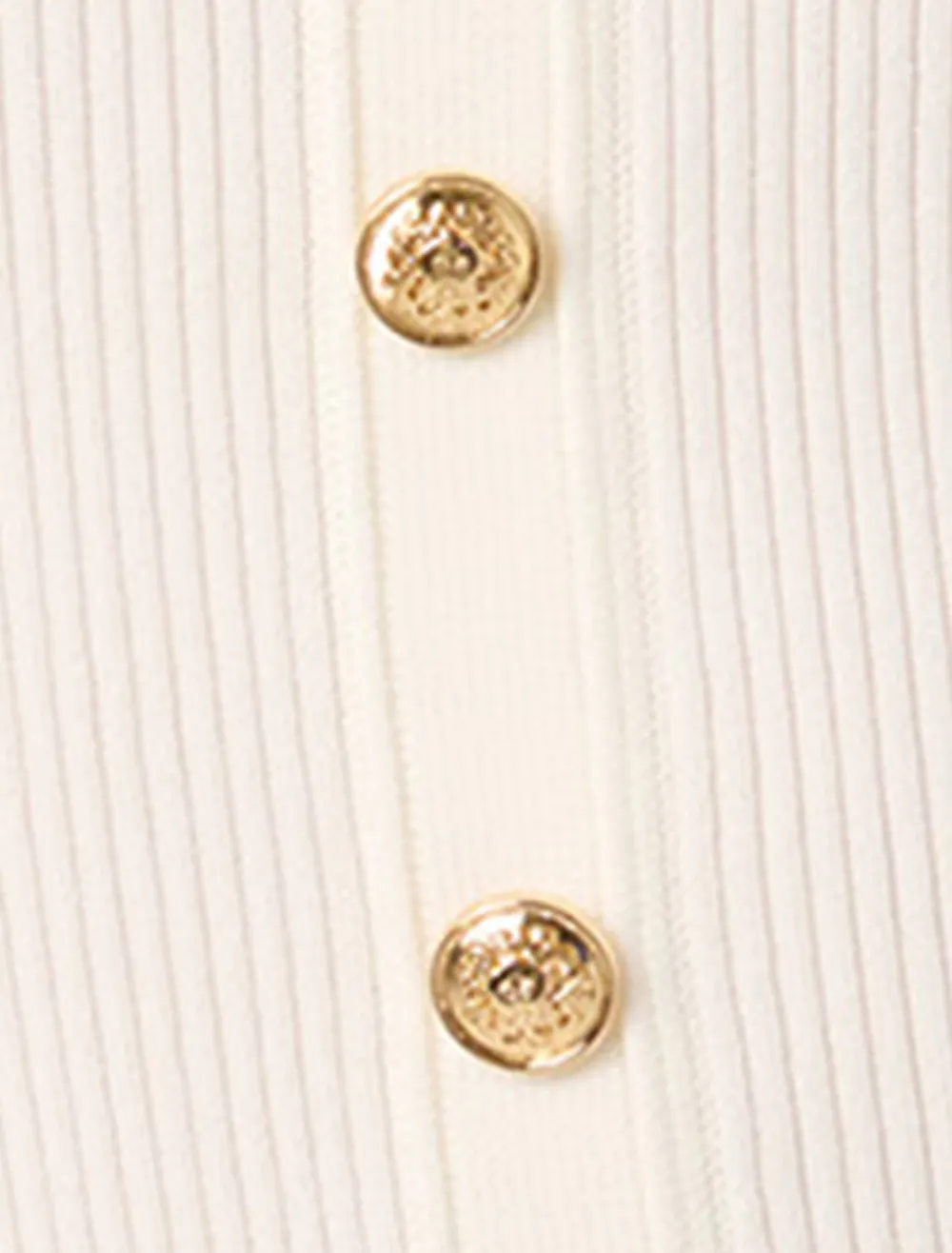 Button-Through Knit Dress