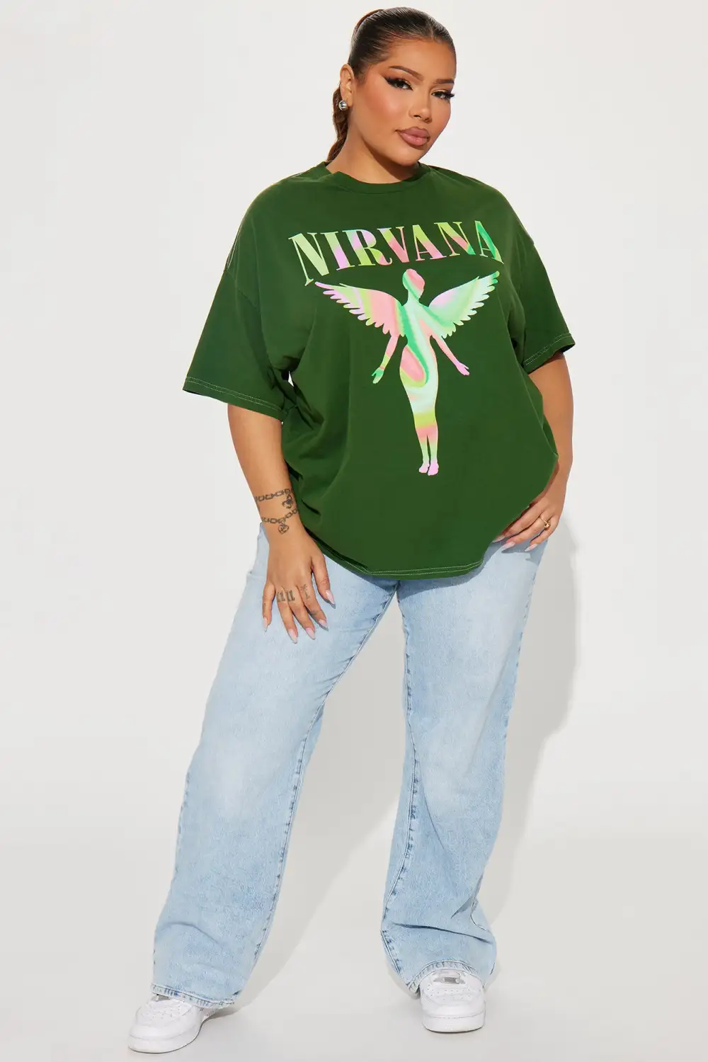 Nirvana Marble Filled In Utero Tee - Hunter