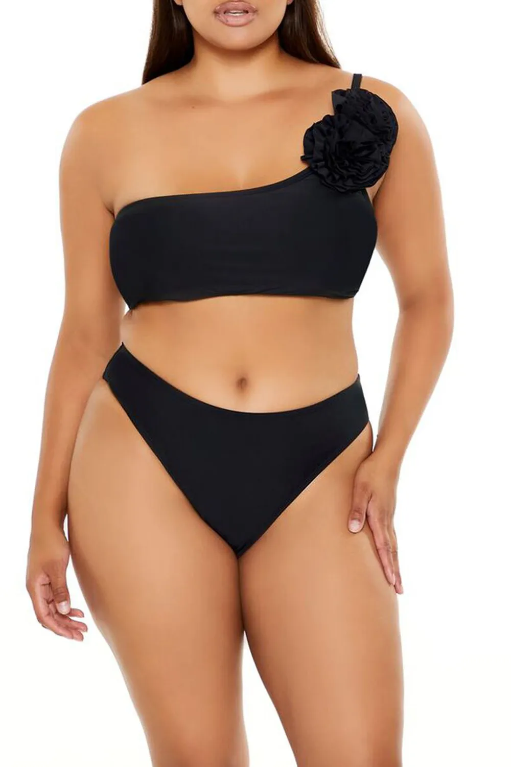 Plus Size Mid-Rise Bikini Bottoms