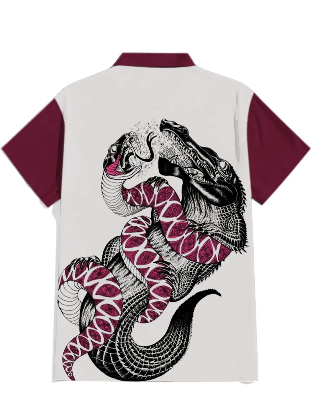 Brave Snake Crocodile Fight Shirt