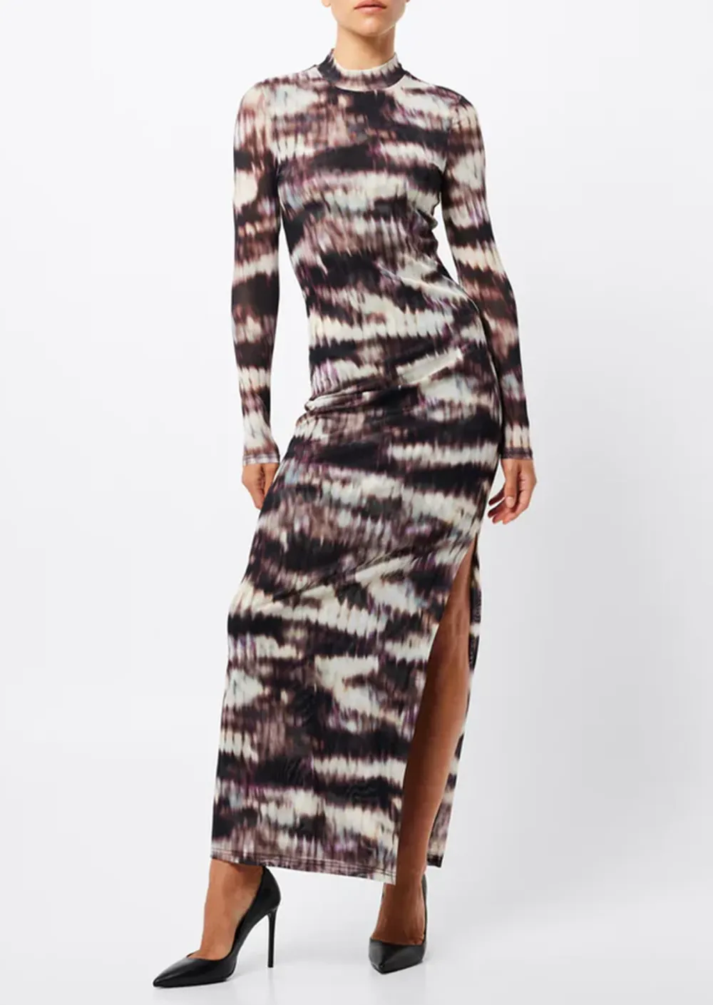 Tie Dye Long Sleeved Maxi Dress