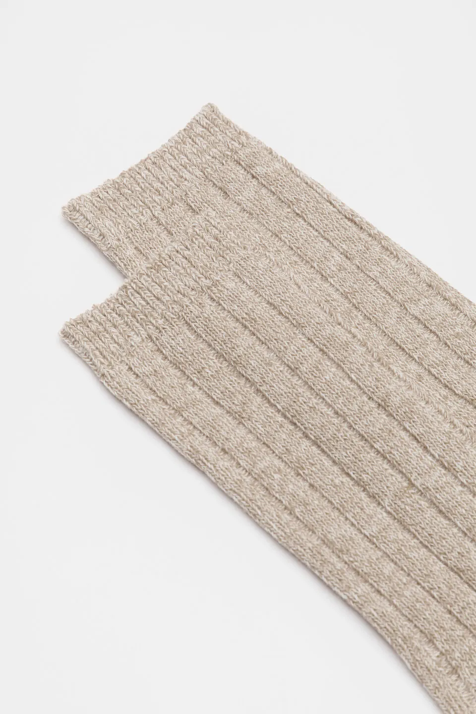 Knitted Boot Socks with Marled Effect