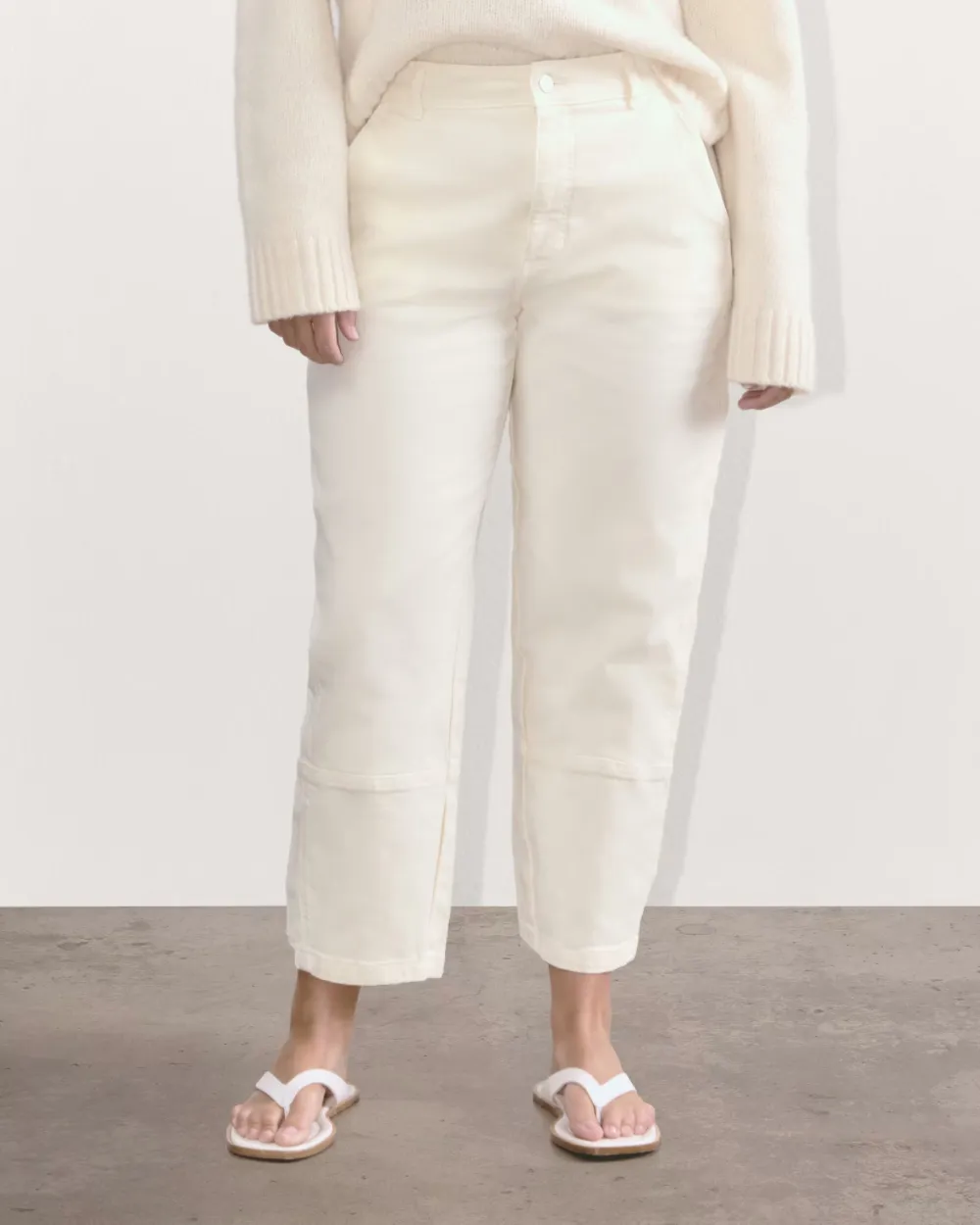 Solid Color Wide-Leg Pant