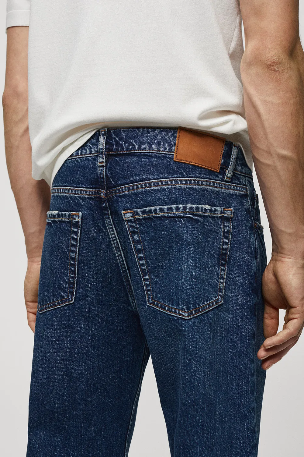 Regular Fit Dark Wash Jeans
