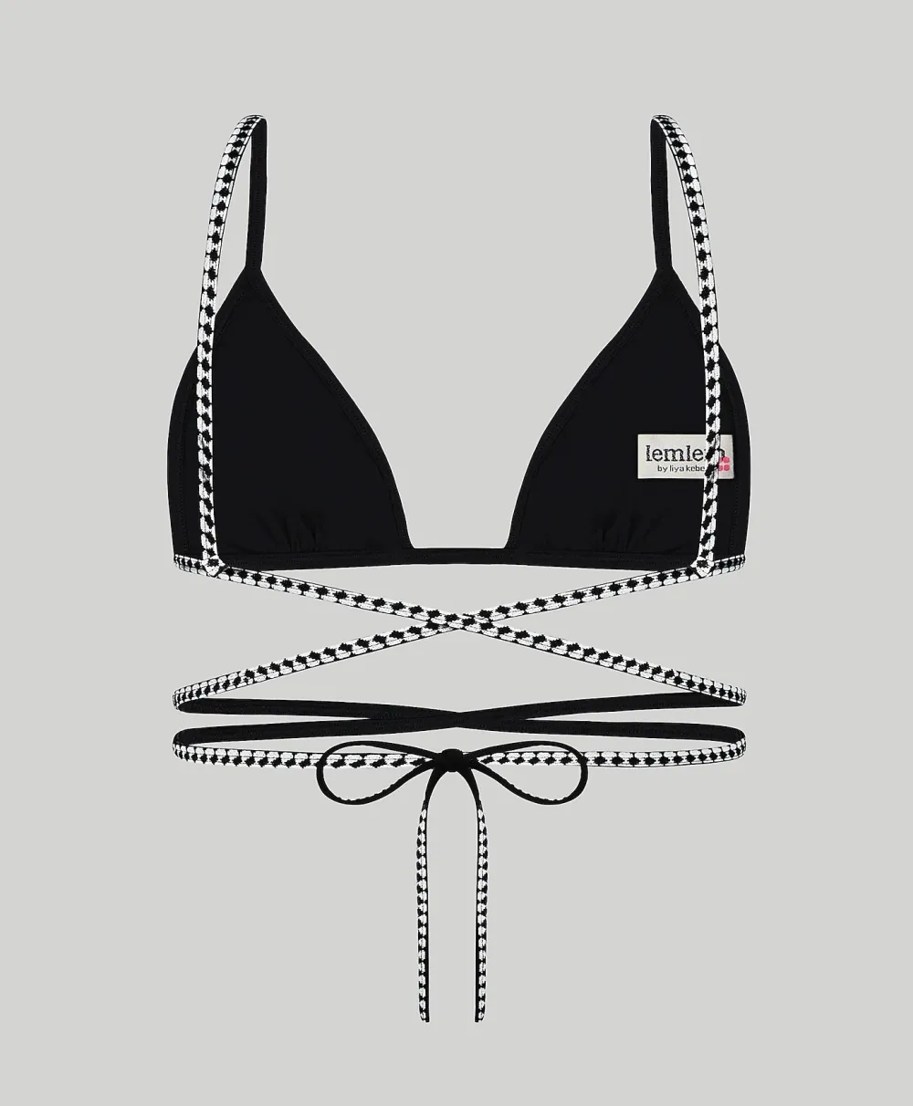 lemlem Lena Wrap Triangle Bikini Top