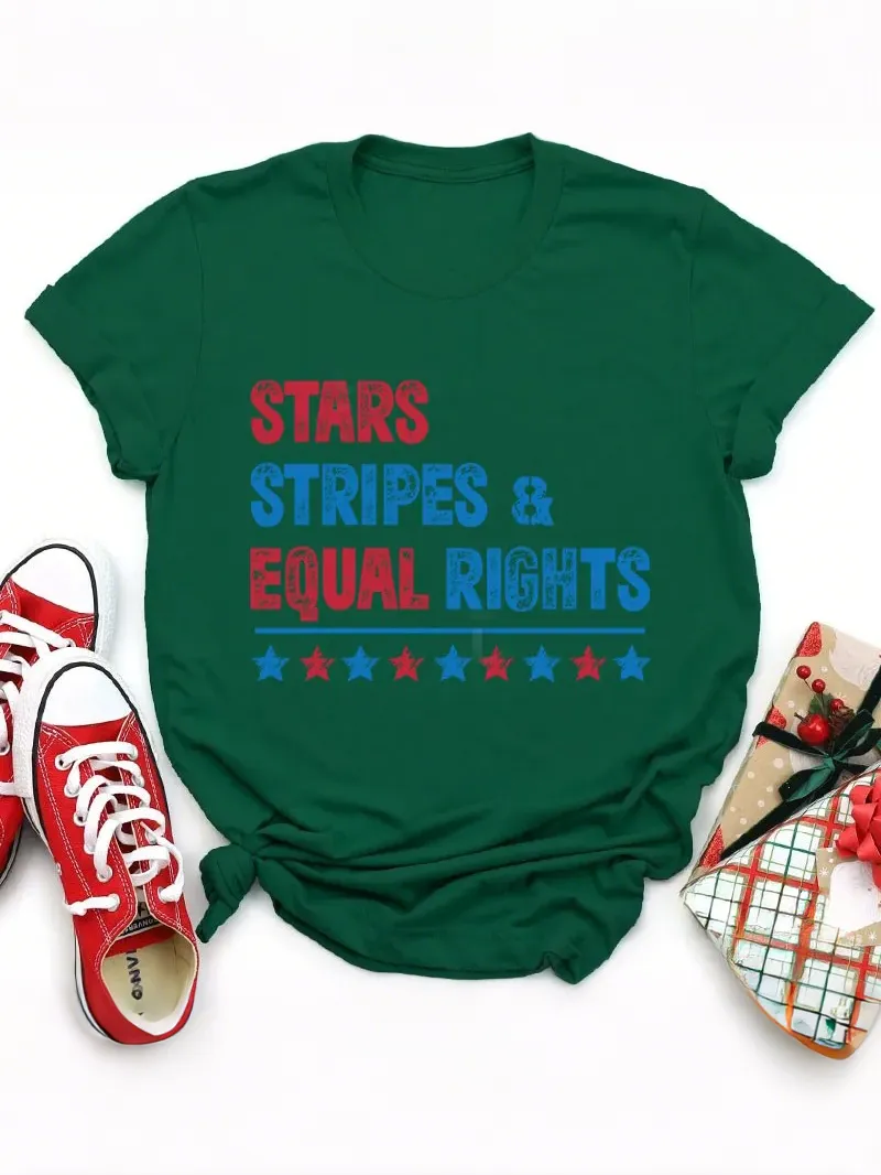 Stars Stripes And Equal Rights Teacher T-Shirt
