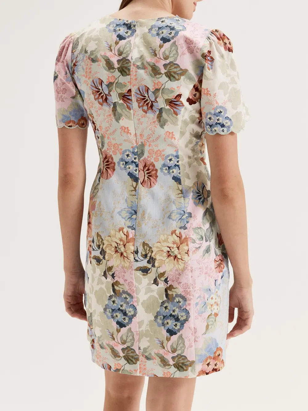 Vintage Floral Print Classic Dresses