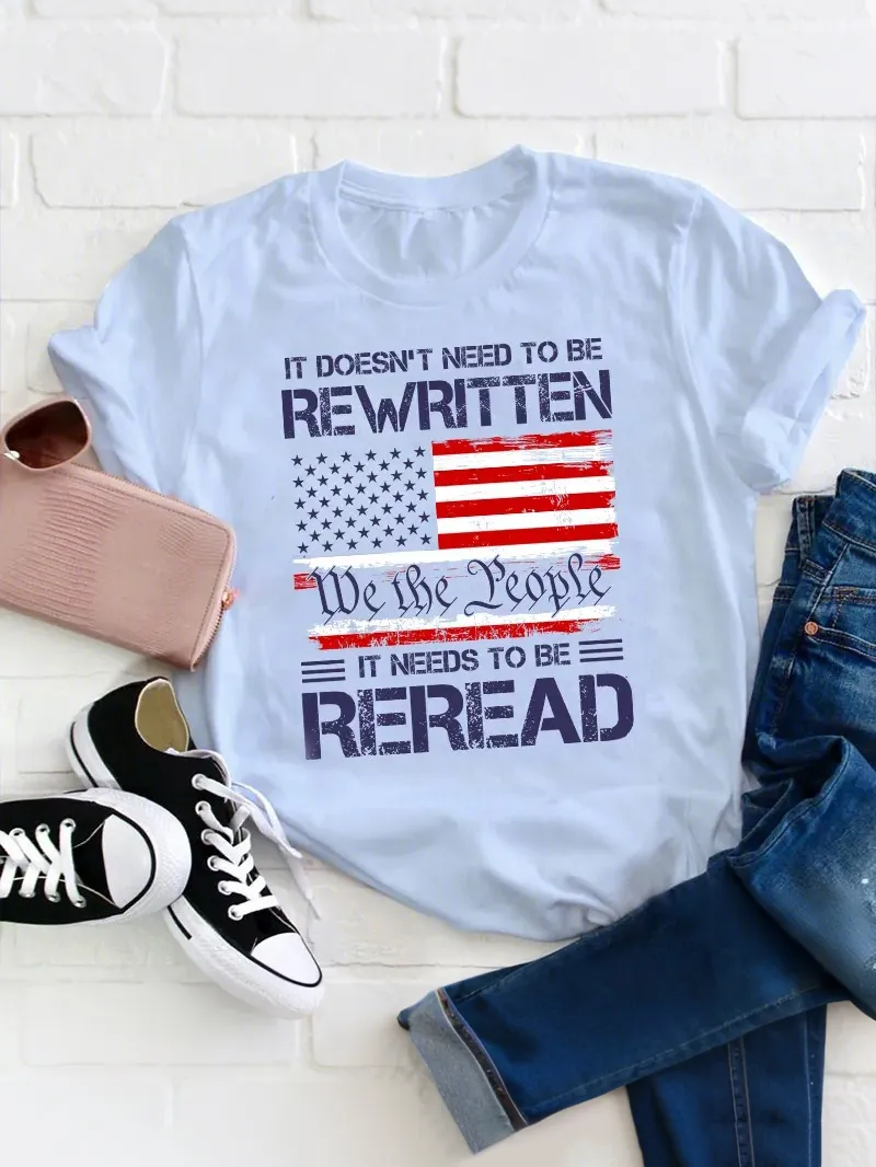 It Doesn'T To Be Rewritten It Needs To Be Reread Teacher T-Shirt