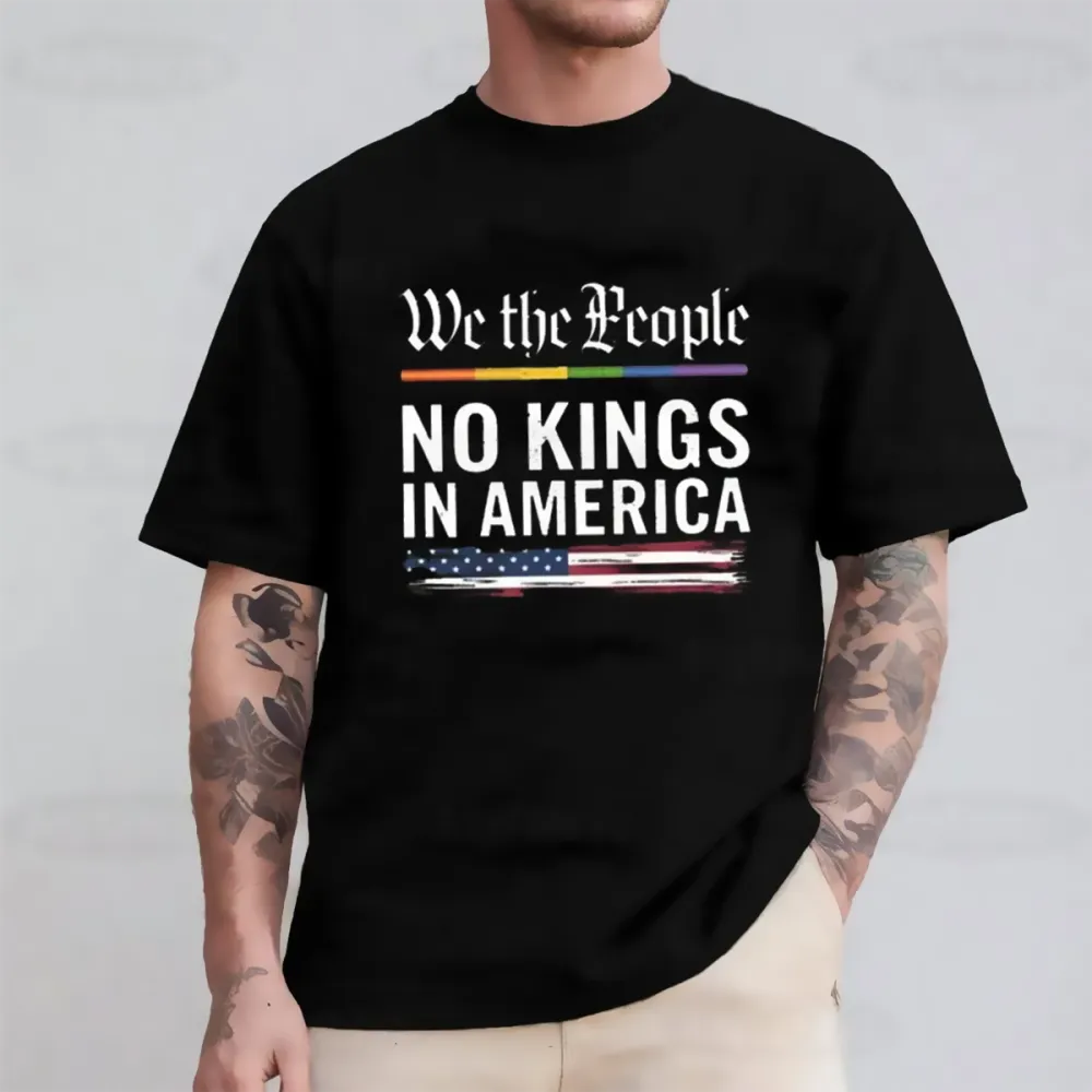 No Kings In America Shirt Anti Trump Unisex T-Shirt