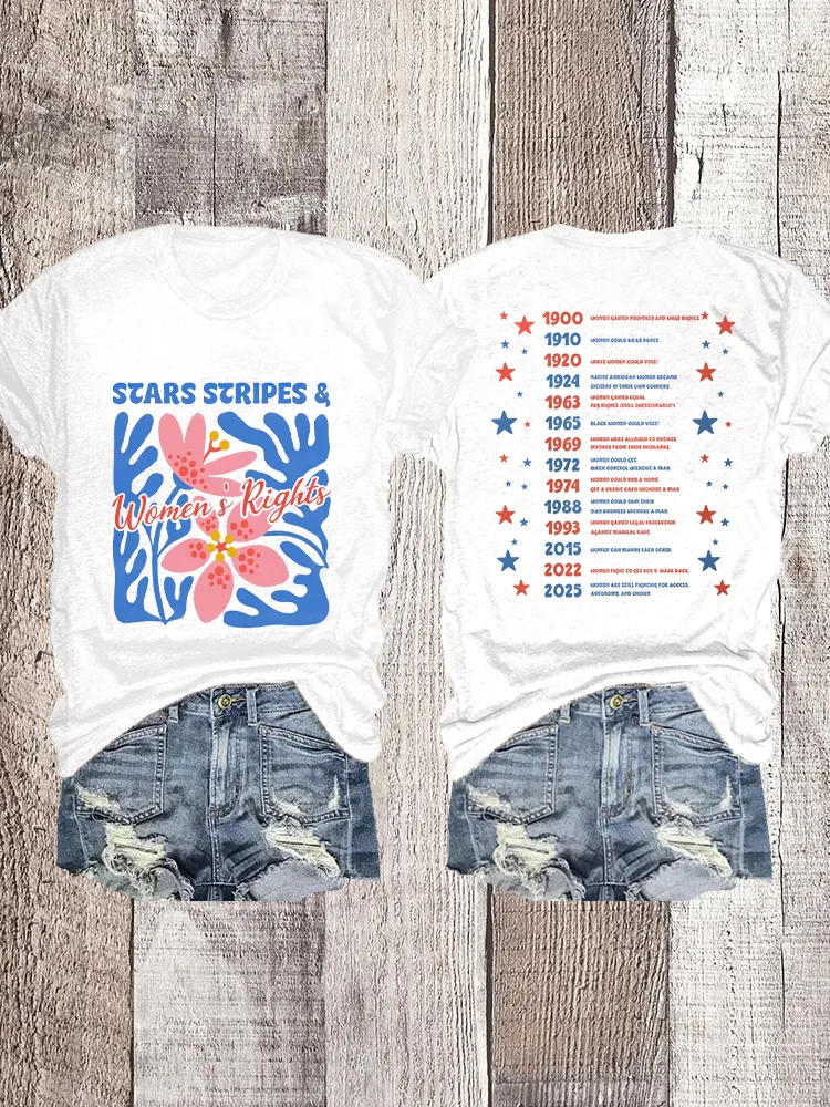 Woman'S Rights Crew Neck Short Sleeve T-Shirt