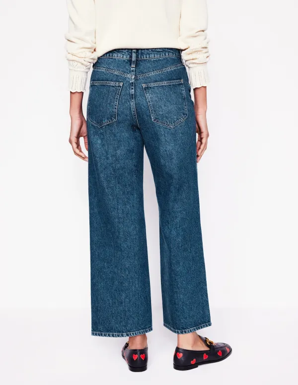 Light Blue High - Rise Wide - Leg Jeans