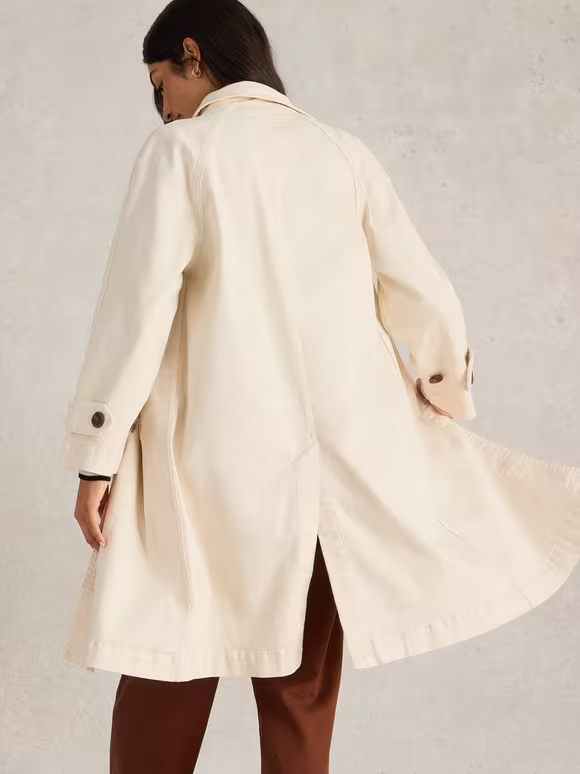 Denim Collared Coat