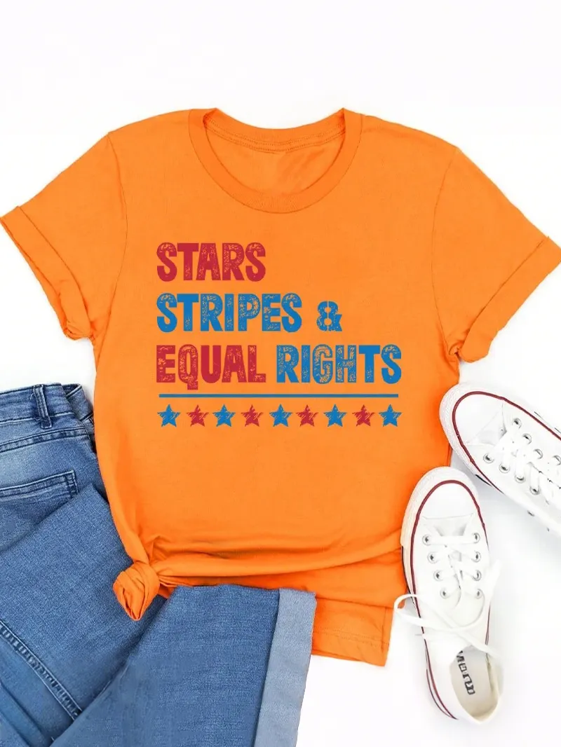 Stars Stripes And Equal Rights Teacher T-Shirt