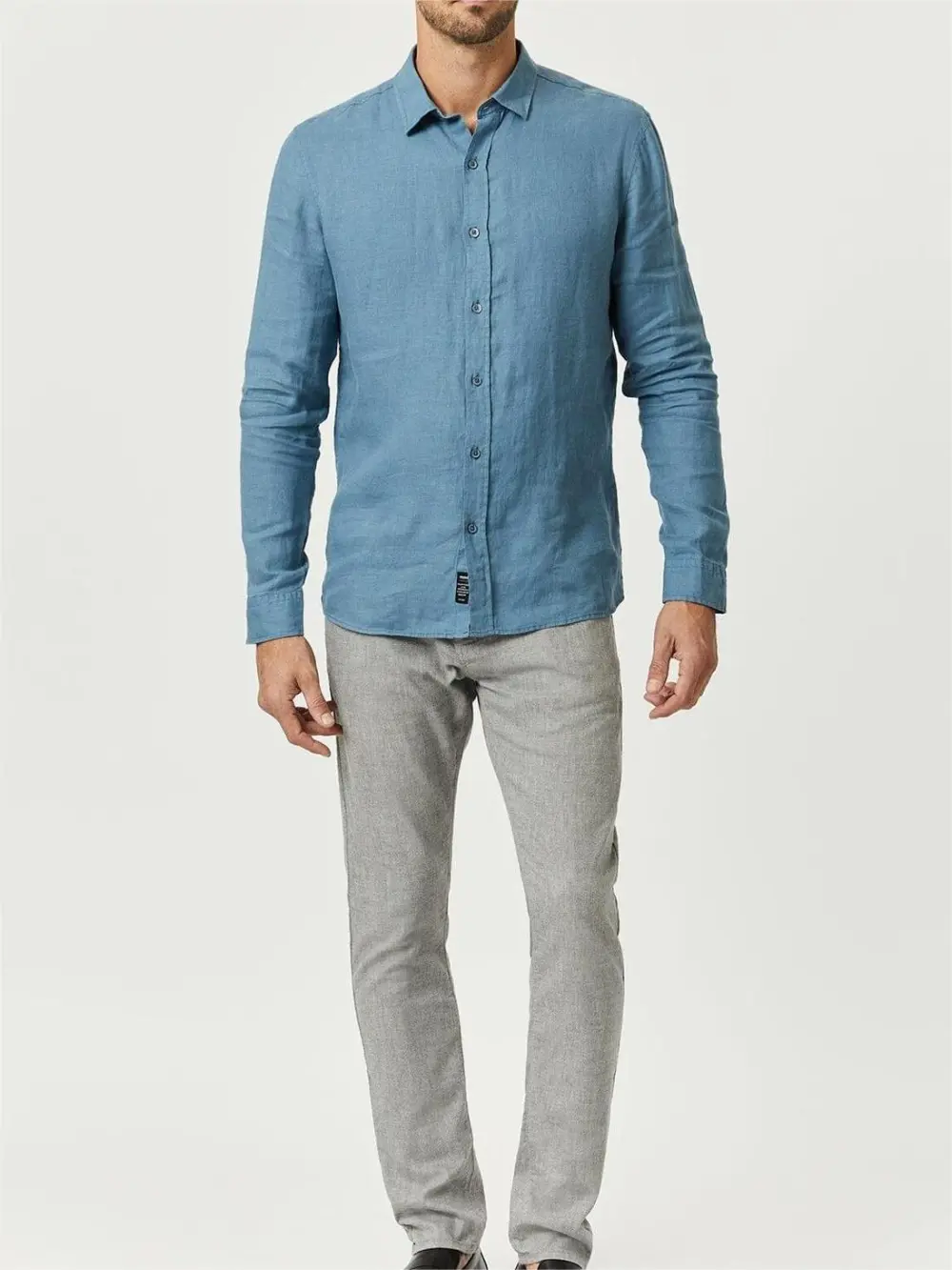 Light Blue Denim - Style Men's Shirt