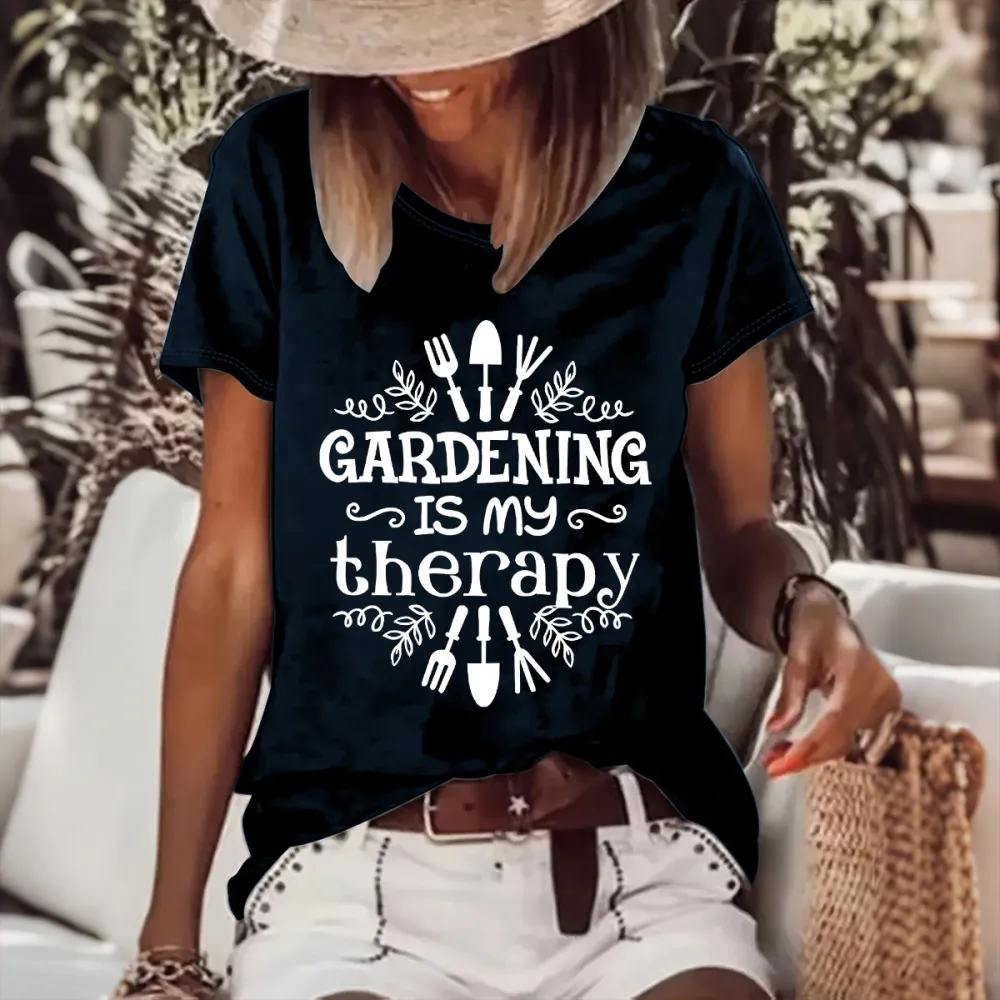 Gardening Is My Therapy T-Shirt