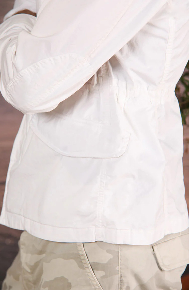 Lightweight Cotton Twill Men's White Jacket