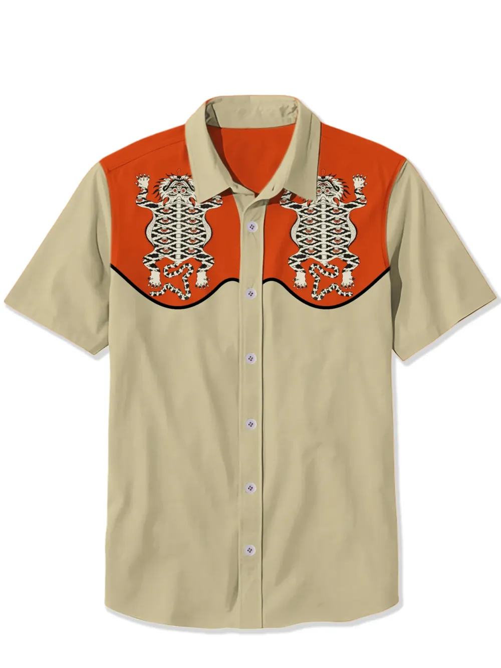 Yellow Tiger Skin Shirt