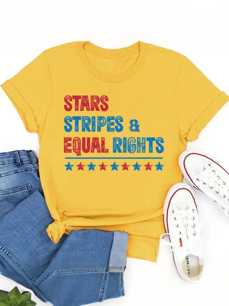 Stars Stripes And Equal Rights Teacher T-Shirt