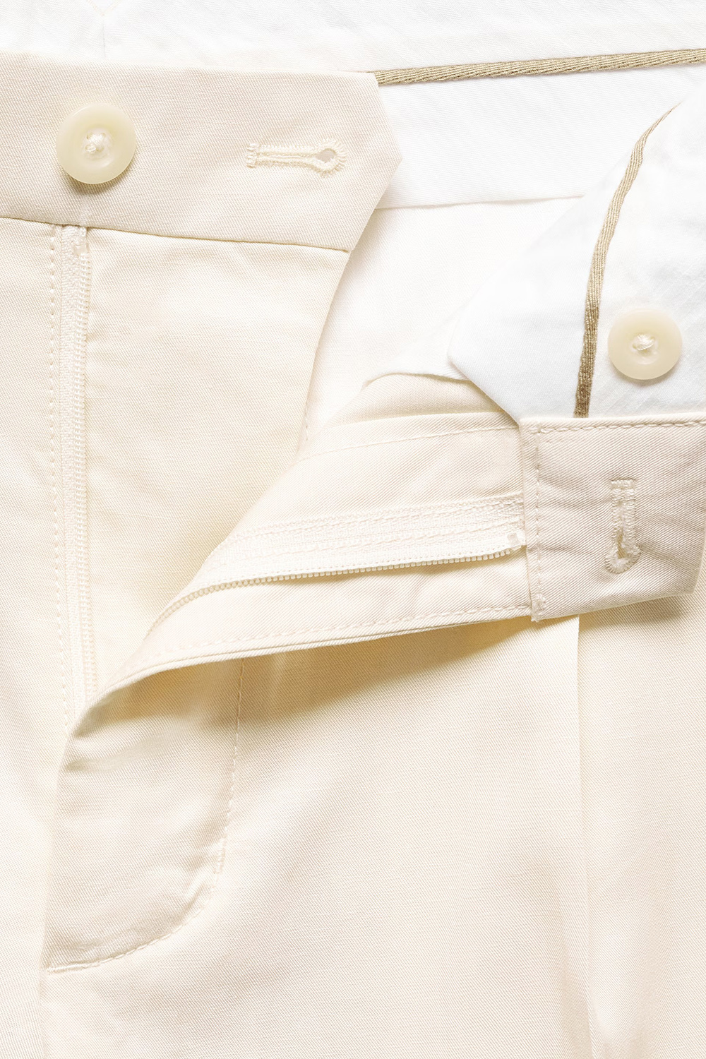 Linen-Blend Dhorts With Pleats