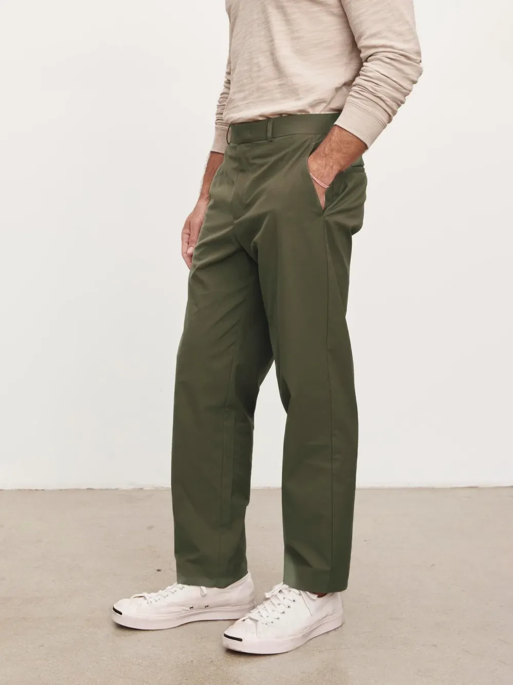 Men's Solid Color Business Suit Commuter Pants