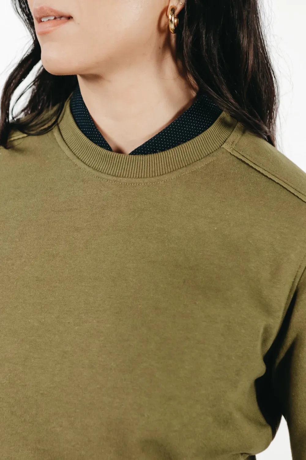 The Crew Neck Cotton Sweatshirt