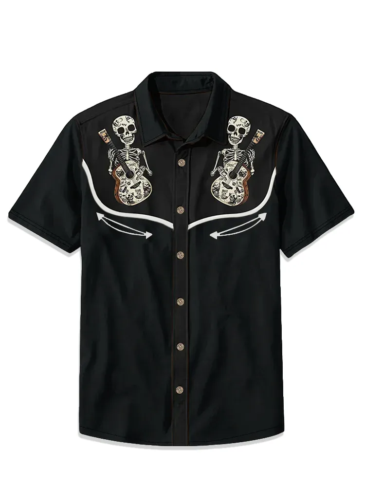 Skull Music Guitar Shirt