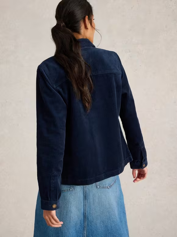Corduroy Jacket In Dark Navy