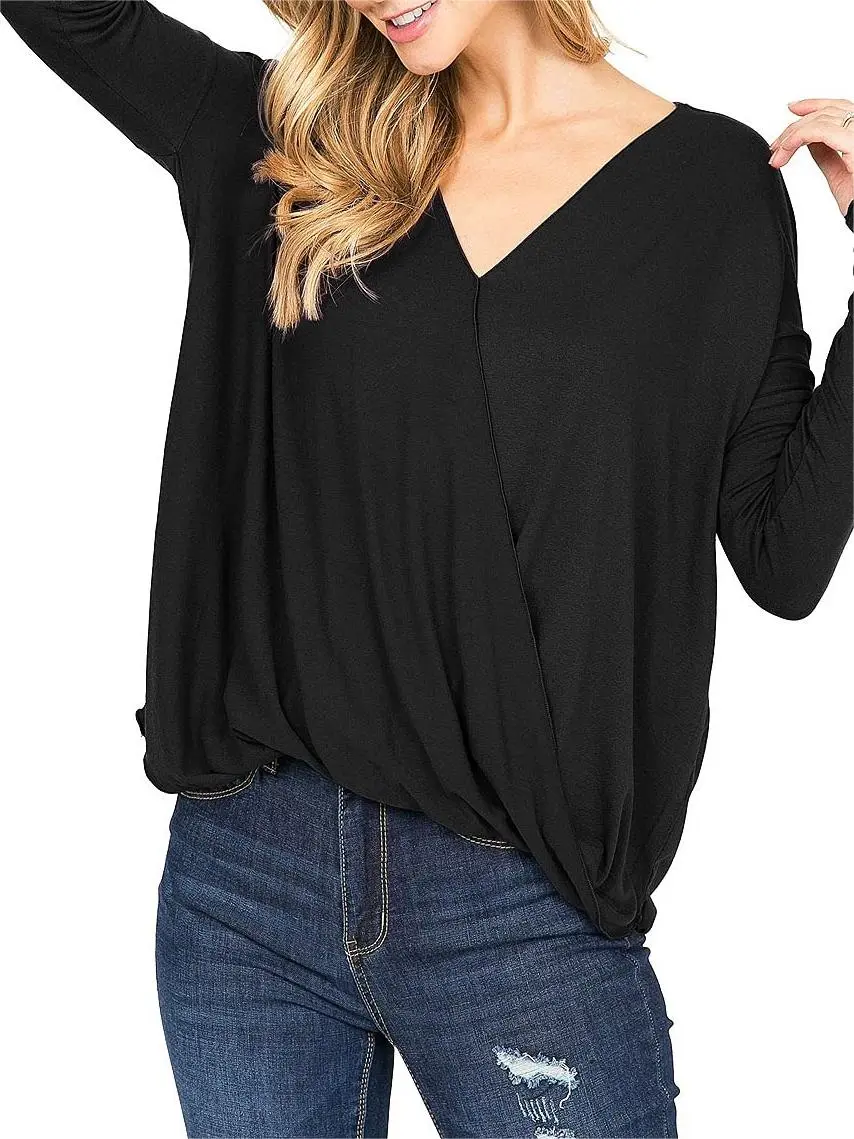 Forest Green Surplice - Style Blouse