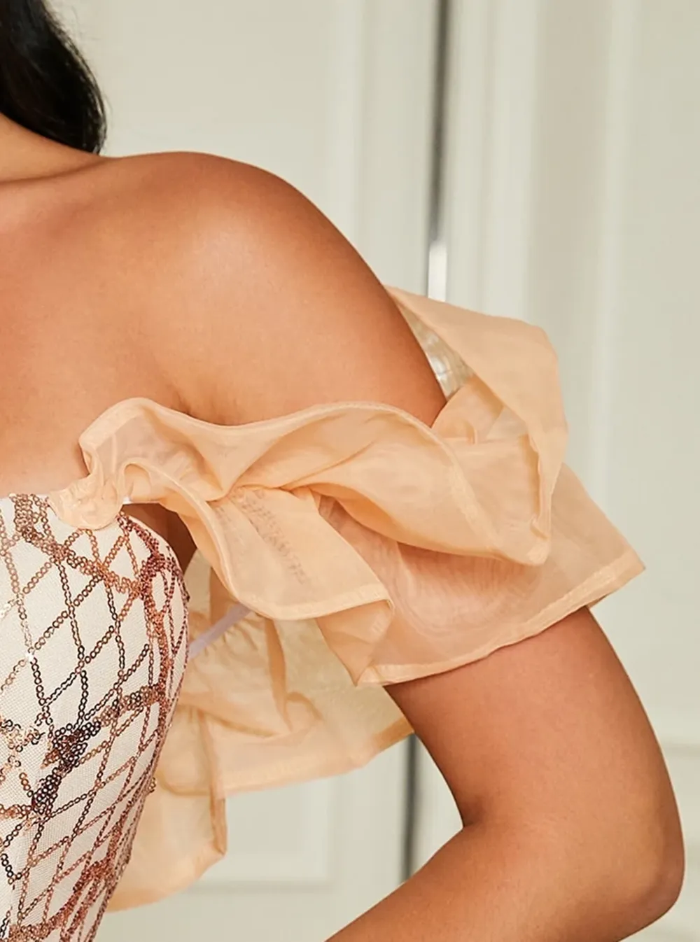 Tassel Midi Sequin Dress