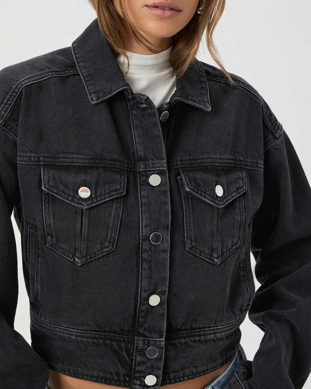 Black Denim Classic Jacket