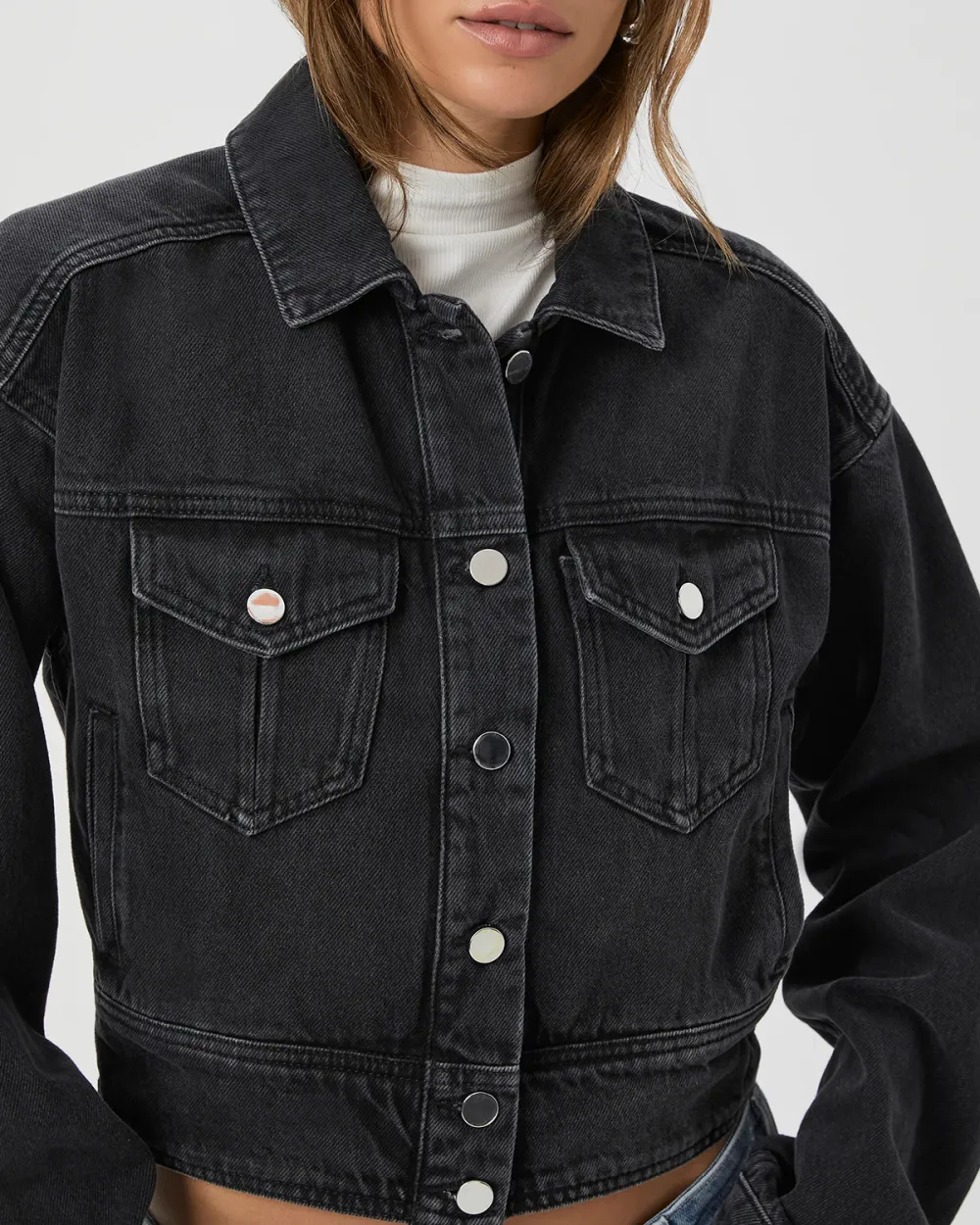Black Denim Classic Jacket
