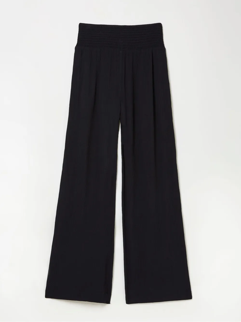 Black Casual Wide Leg Trousers
