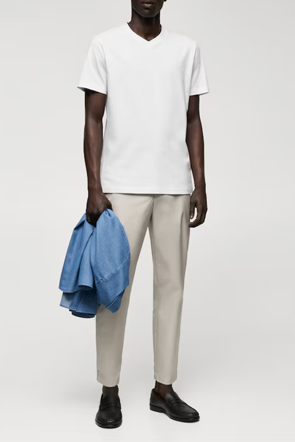 Solid Color Cotton T-shirt