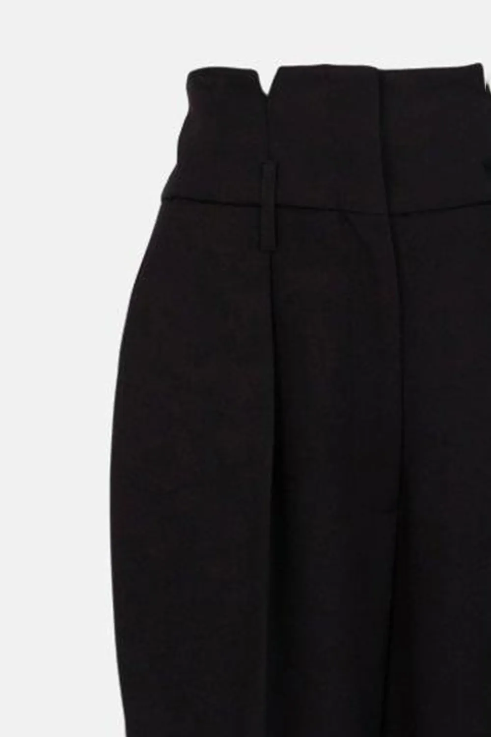 Tall Tailored Compact Stretch High Waist Wide Leg Trousers