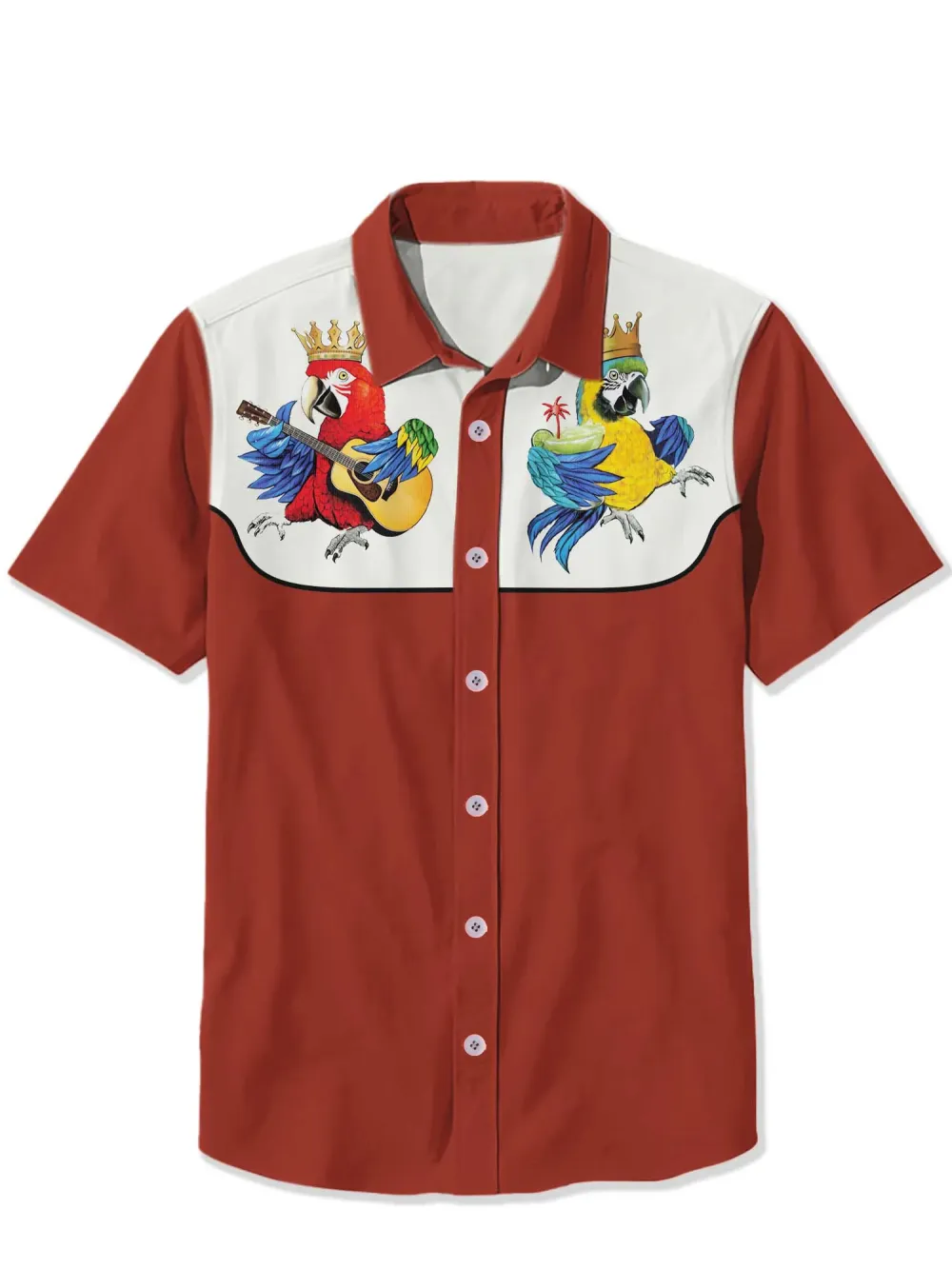 Parrot Playing Guitar And Cocktails It'S 5 O'Clock Somewhere Shirt