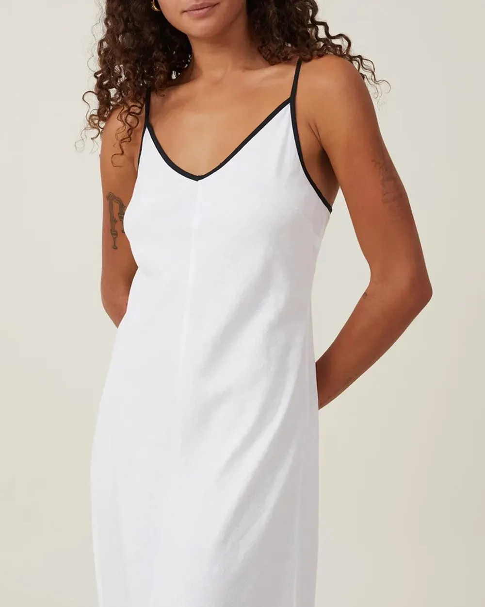 V-Neck Sleeveless Maxi Dress