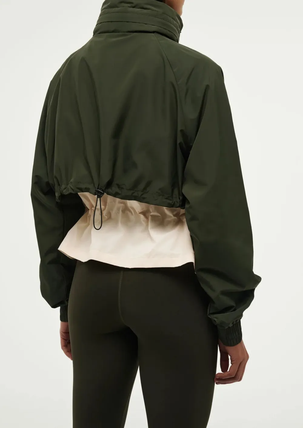 Two Tone Green Puffer Jacket