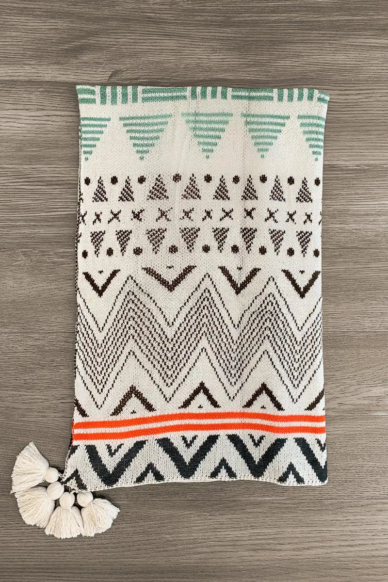 Western Boho Throw Blankets