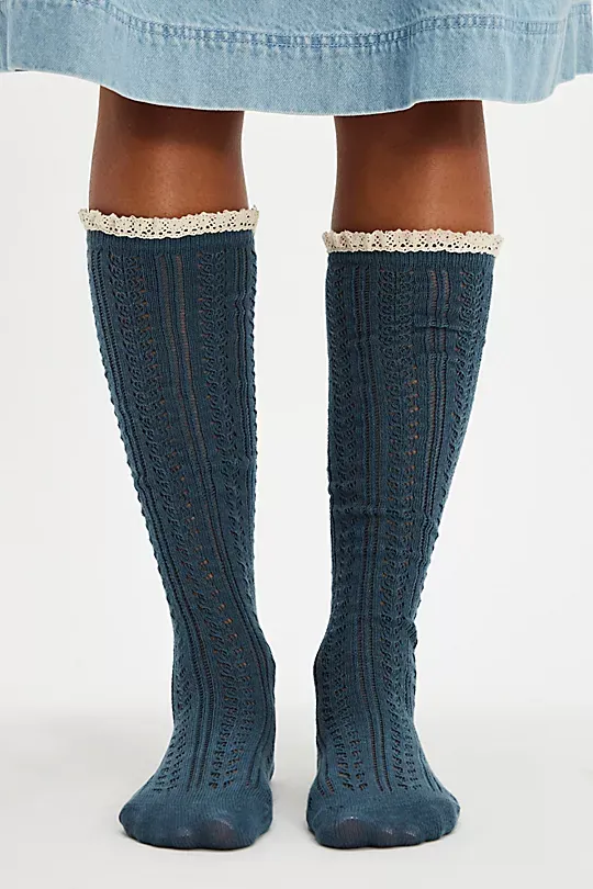 Lace Net Pointelle Tall